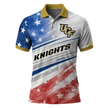 Ucf Knights Polo Shirt Personalized Star Stripes Red Blue Best Selling