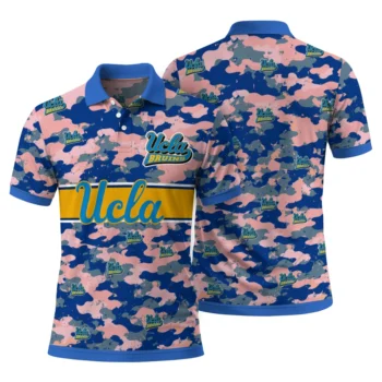 Ucla Bruins Polo Shirt Custom Camo Band Blue Fashion Forward