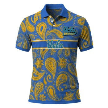 Ucla Bruins Polo Shirt Custom Paisley Band Blue Best Selling