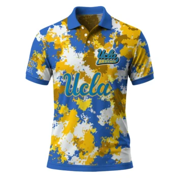 Ucla Bruins Polo Shirt Custom Pixel Camo Blue Best Selling