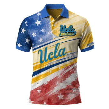 Ucla Bruins Polo Shirt Custom Star Stripes Red Blue Best Selling