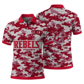 Unlv Rebels Polo Shirt Customized Camo Band Red Fashion Forward
