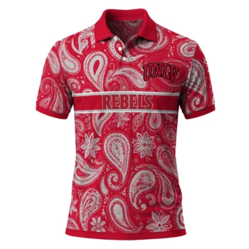 Unlv Rebels Polo Shirt Customized Paisley Band Red Best Selling