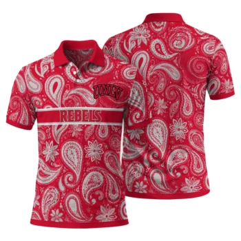 Unlv Rebels Polo Shirt Customized Paisley Band Red Fashion Forward