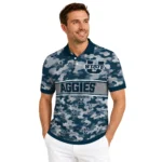 Utah State Aggies Polo Shirt Customized Camo Band Navy Best Selling