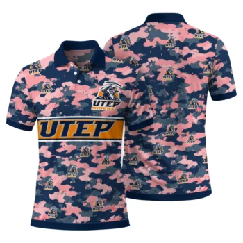 Utep Miners Polo Shirt Customized Camo Band Blue Fashion Forward