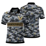 Vanderbilt Commodores Polo Shirt Personalized Camo Band Black Best Selling