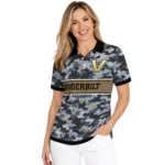 Vanderbilt Commodores Polo Shirt Personalized Camo Band Black Best Selling