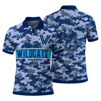 Villanova Wildcats Polo Shirt Custom Camo Band Navy Fashion Forward
