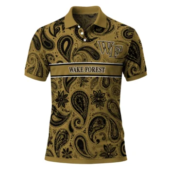 Wake Forest Demon Deacons Polo Shirt Customized Paisley Band Gold Best Selling