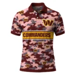 Washington Commanders Polo Shirt Custom Camo Band Burgundy Best Selling