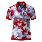 Washington Nationals Polo Shirt Customized Pixel Camo Red Best Selling