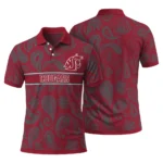 Washington State Cougars Polo Shirt Personalized Paisley Band Crimson Best Selling