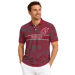 Washington State Cougars Polo Shirt Personalized Paisley Band Crimson Best Selling