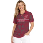 Washington State Cougars Polo Shirt Personalized Paisley Band Crimson Best Selling