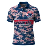 Washington Wizards Polo Shirt - Customized Camo Band Blue