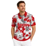 Wisconsin Badgers Polo Shirt Custom Pixel Camo Red Best Selling